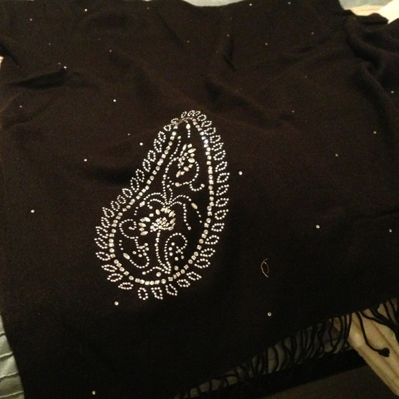 Original pashmina scarf with Swarovski  crystals