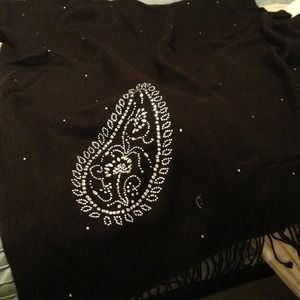 Original pashmina scarf with Swarovski  crystals