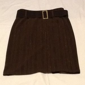 Chocolate brown skirt