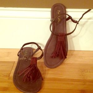 Chocolate Brown Leather Sandals