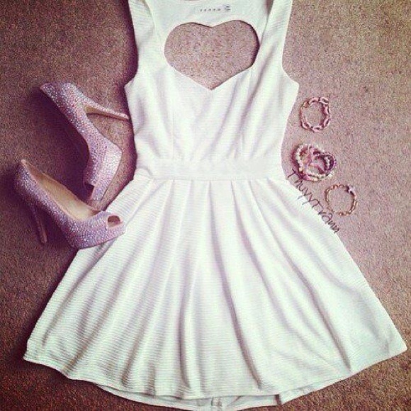 Dress(small) heels(size 7) jewelry