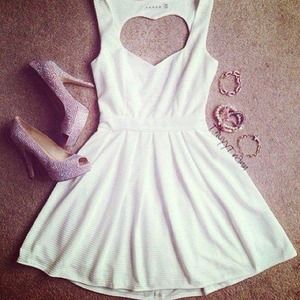 Dress(small) heels(size 7) jewelry