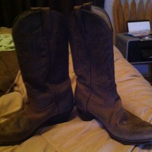 R toe western boots