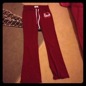 Abercrombie and Fitch red sweatpants size s
