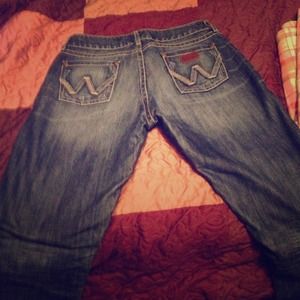 Wrangler premium patch jeans