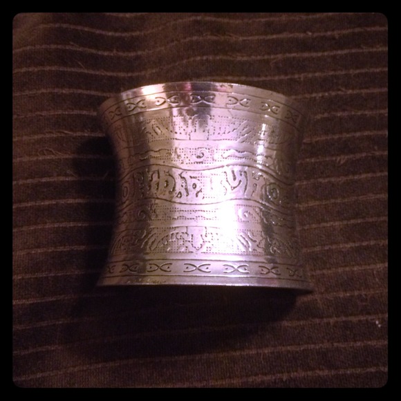 Silver cuff bracelet