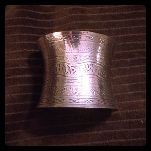 Silver cuff bracelet