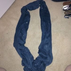 Multiway deep grey scarf with subtle shimmer