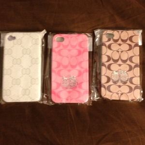 Bundled Gucci and Coach inspired iphone  4/4s case