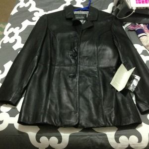 Genuine lamb skin leather jacket. Adler brand.