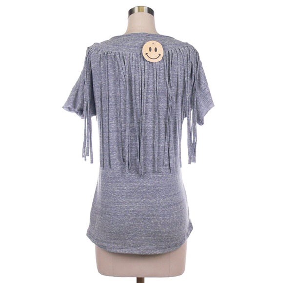 Lion printed with studded and cut off back top - Picture 3 of 4