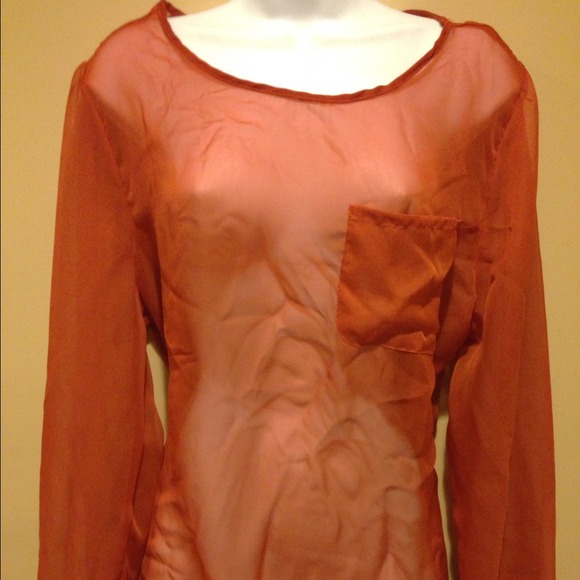 🌀SOLD🌀High-low top Burnt orange