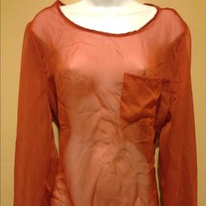 🌀SOLD🌀High-low top Burnt orange