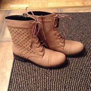 Studded Combat Boots