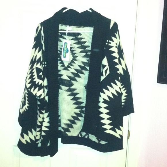 Tribal cardigan!