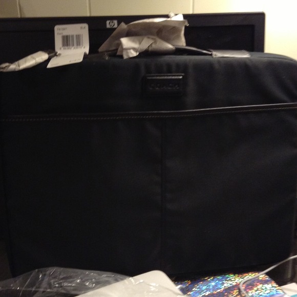 Bundle 100% authentic coach black lapcase 3 items