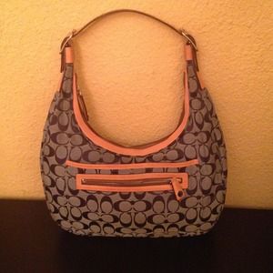 Denim coach bag