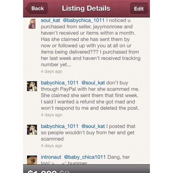 @jayymonroee PayPal Scammer ❗REPORT ➕BLOCK❗ - Picture 3 of 4