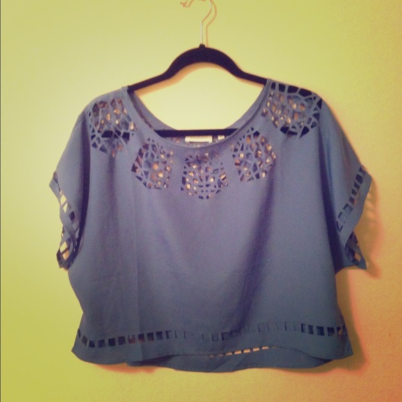 Purple crop top