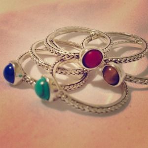 ***SOLD***Premier Designs Touch of Color ring set