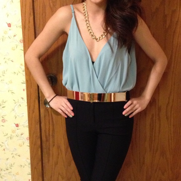 Gold plate belt