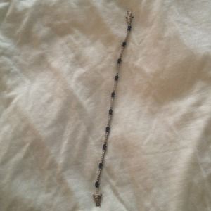 Sapphire tennis bracelet