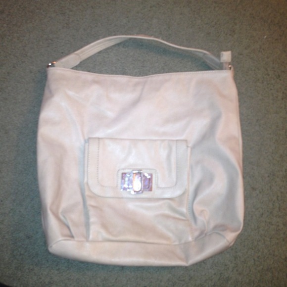 Nude New York & Company faux leather handbag