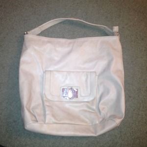 Nude New York & Company faux leather handbag