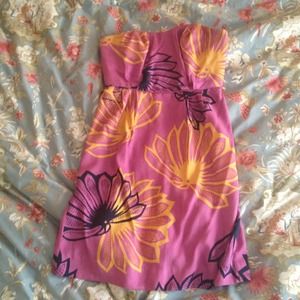 Anthropologie strapless dress size 4