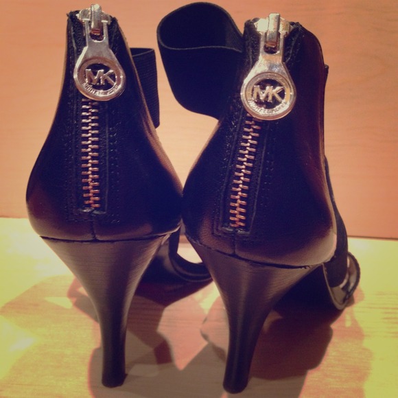 Michael Kors Black Zippered Heels