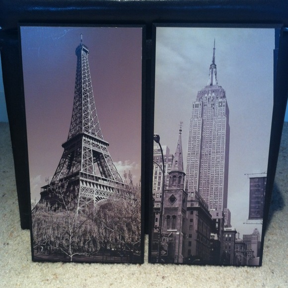 Eiffel Tower and Empire State Building pictures