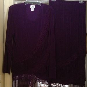 Skirt and matching tunic top