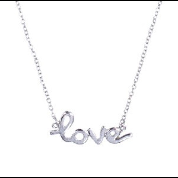 Jewelry - Silver Love Necklace