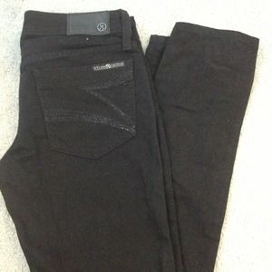 Dylan & George black skinny jeans.