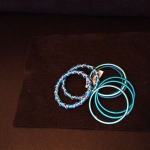 Material wrap bracelets