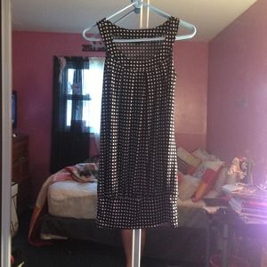 Large black and white poka dot dress!