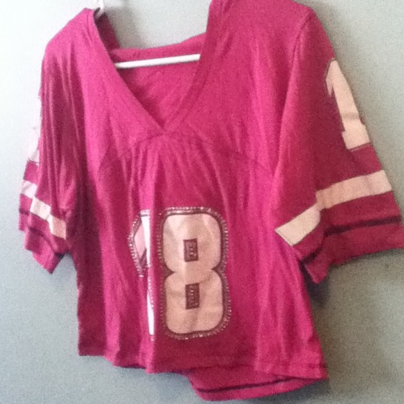 Jersey half shirt with hood - Picture 2 of 2