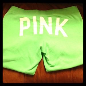 Victoria secret PINK green sweat pants