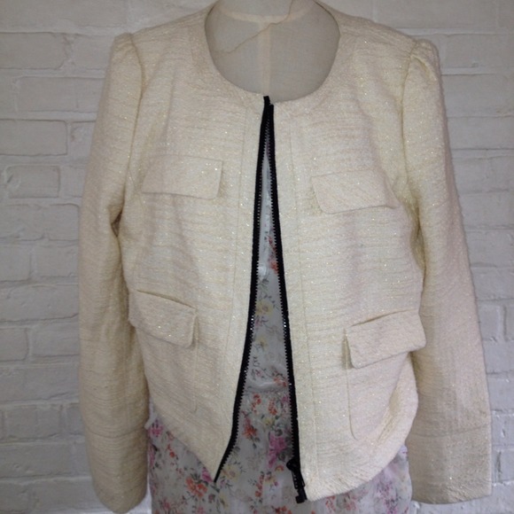 Tweed Chanel-inspired cropped jacket