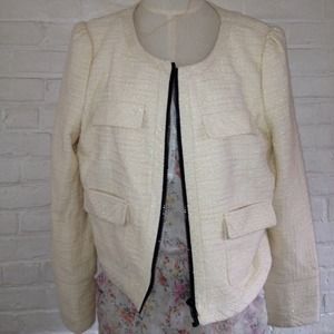 Tweed Chanel-inspired cropped jacket