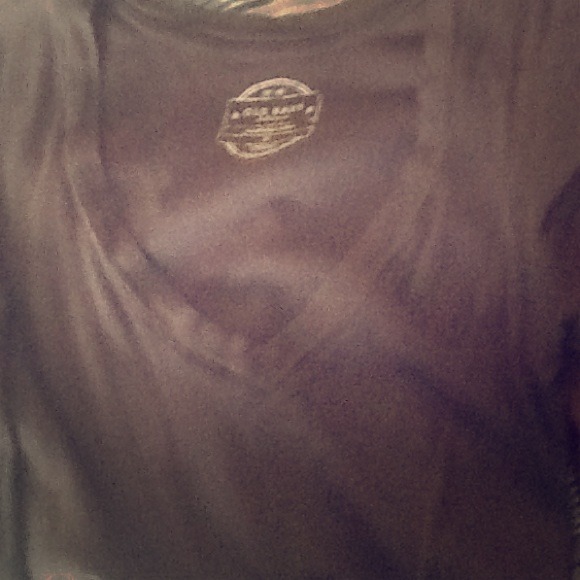 Basic Brown V-neck Tee