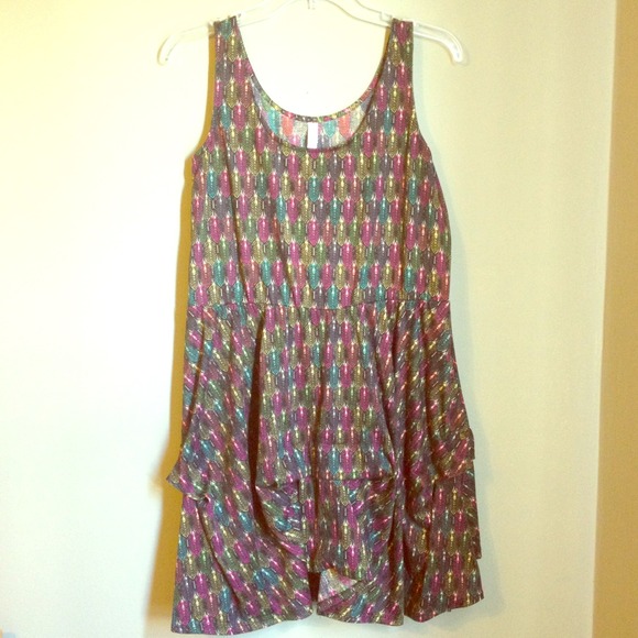 Xhilaration Dresses & Skirts - RESERVED - Colorful sundress + 2 cardigans