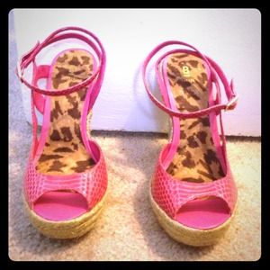 Bakers Pink Wedges