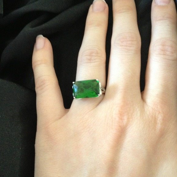Green cocktail ring