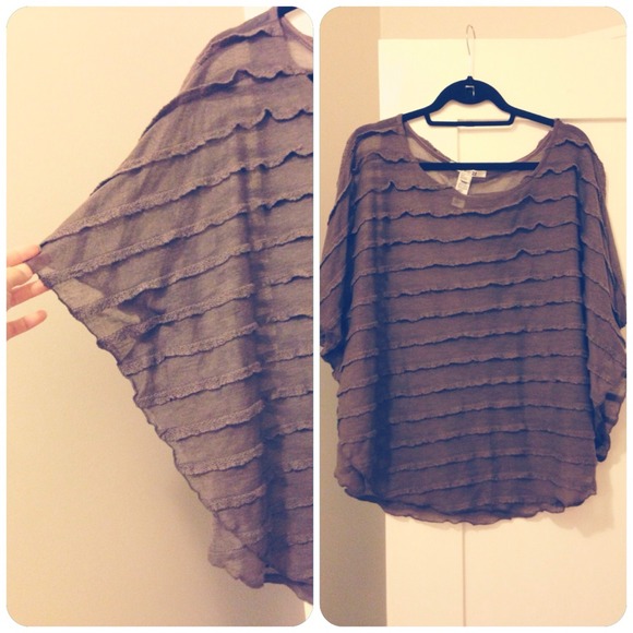 Reserved! Ruffled sheer sweater ✨ - Picture 3 of 3