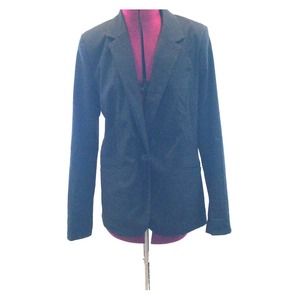 Black one button blazer