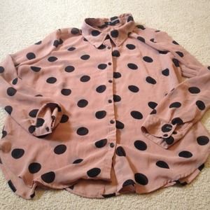 ON HOLD Forever 21 polka dot button up