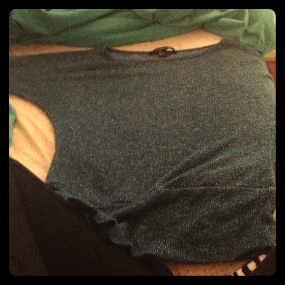 Dark blue slightly shimmery top