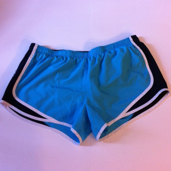 Light blue shorts, swishy, Large.