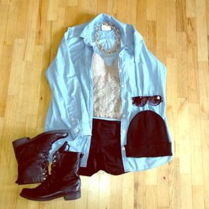 SOLD Chambray top